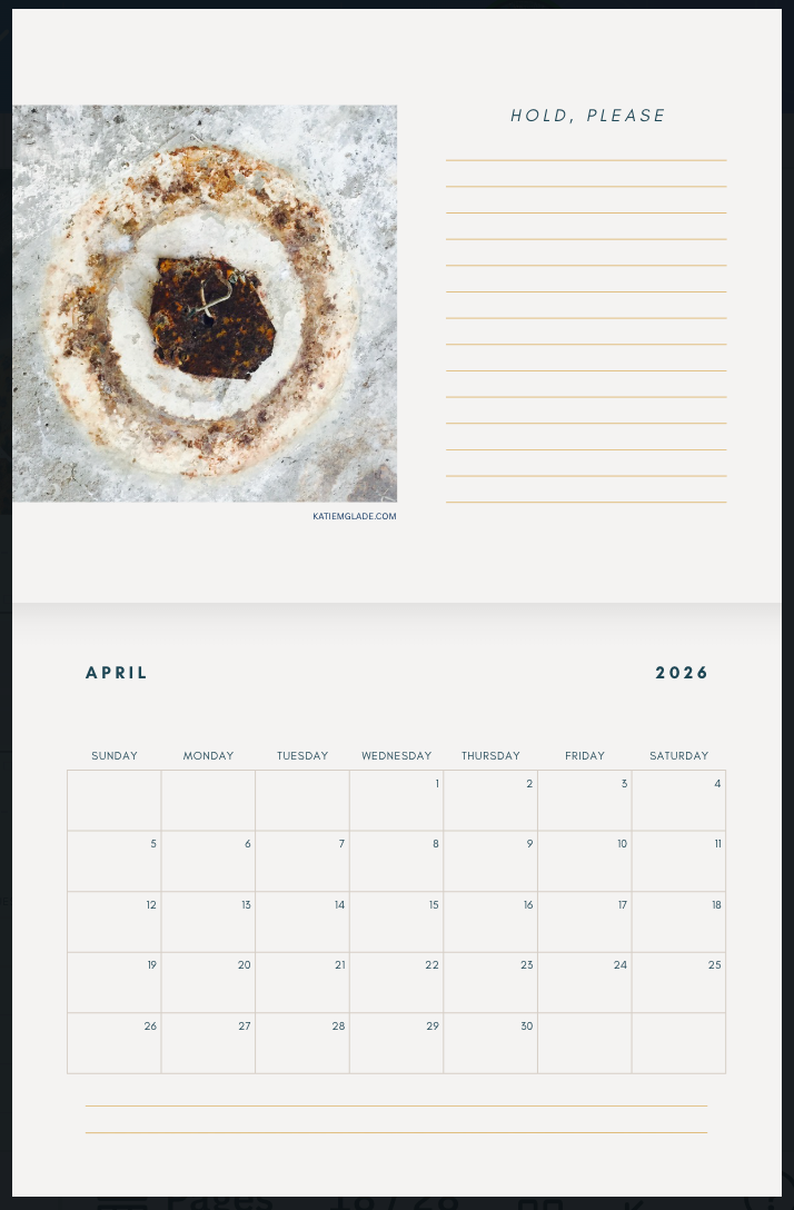 2026 Calendar of Possibilities