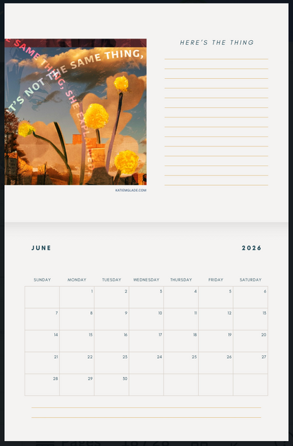 2026 Calendar of Possibilities